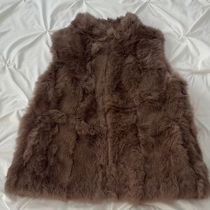 100% Rabbit Fur Vest